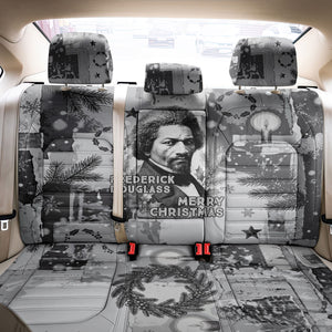 Frederick Douglass Christmas Back Car Seat Cover Vintage Portrait Vintage Newspaper Collage Liberty Bell