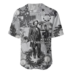 Frederick Douglass Christmas Baseball Jersey Vintage Portrait Vintage Newspaper Collage Liberty Bell