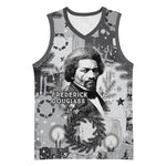 Frederick Douglass Christmas Basketball Jersey Vintage Portrait Vintage Newspaper Collage Liberty Bell
