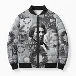 Frederick Douglass Christmas Bomber Puffer Jacket Vintage Portrait Vintage Newspaper Collage Liberty Bell