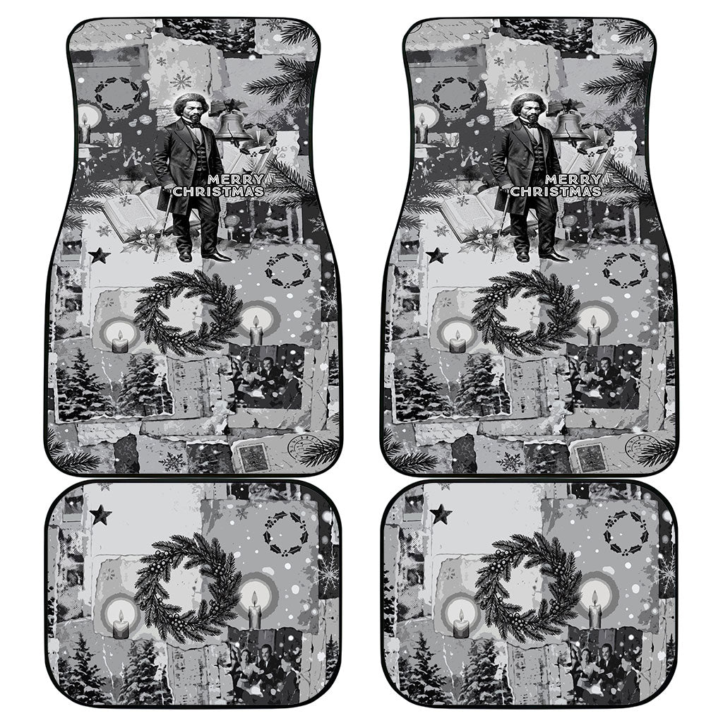 Frederick Douglass Christmas Car Mats Vintage Portrait Vintage Newspaper Collage Liberty Bell