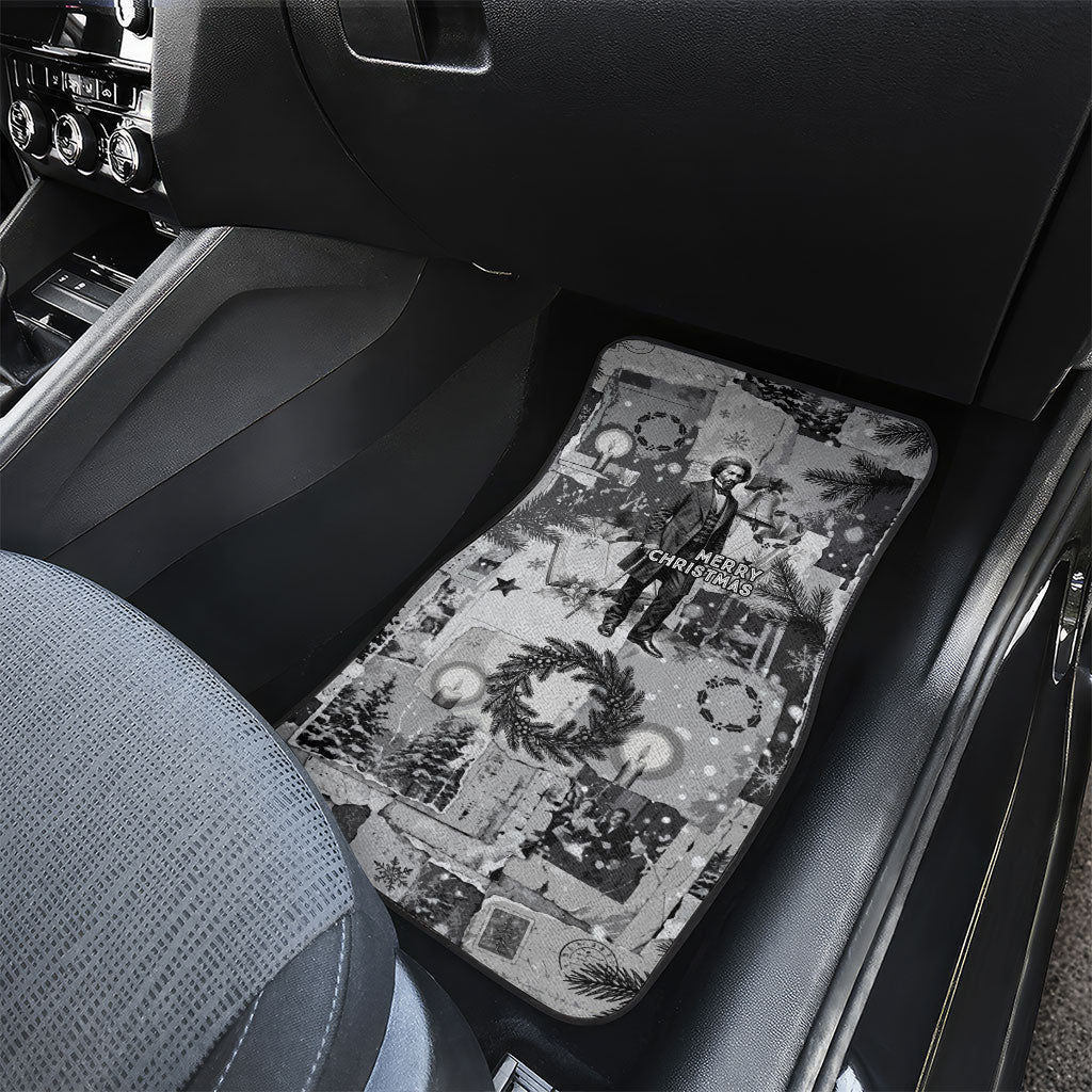 Frederick Douglass Christmas Car Mats Vintage Portrait Vintage Newspaper Collage Liberty Bell