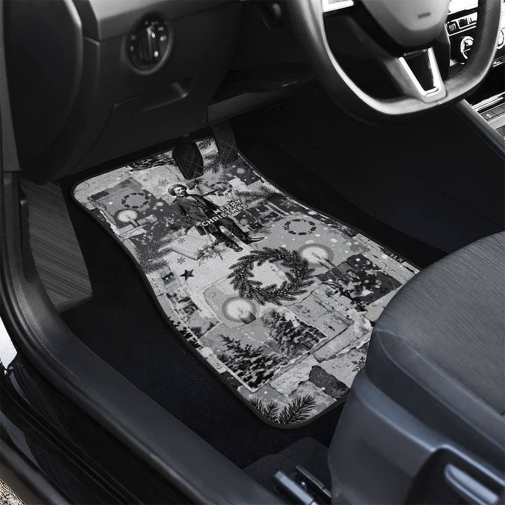 Frederick Douglass Christmas Car Mats Vintage Portrait Vintage Newspaper Collage Liberty Bell