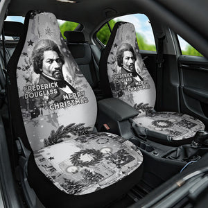Frederick Douglass Christmas Car Seat Cover Vintage Portrait Vintage Newspaper Collage Liberty Bell