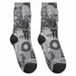 Frederick Douglass Christmas Crew Socks Vintage Portrait Vintage Newspaper Collage Liberty Bell