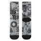 Frederick Douglass Christmas Crew Socks Vintage Portrait Vintage Newspaper Collage Liberty Bell