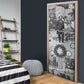 Frederick Douglass Christmas Door Cover Vintage Portrait Vintage Newspaper Collage Liberty Bell