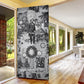 Frederick Douglass Christmas Door Cover Vintage Portrait Vintage Newspaper Collage Liberty Bell