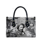 Frederick Douglass Christmas Leather Bag Vintage Portrait Vintage Newspaper Collage Liberty Bell