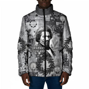 Frederick Douglass Christmas Padded Jacket Vintage Portrait Vintage Newspaper Collage Liberty Bell
