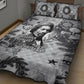 Frederick Douglass Christmas Quilt Bed Set Vintage Portrait Vintage Newspaper Collage Liberty Bell