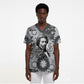 Frederick Douglass Christmas Scrub Top Vintage Portrait Vintage Newspaper Collage Liberty Bell