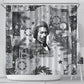 Frederick Douglass Christmas Shower Curtain Vintage Portrait Vintage Newspaper Collage Liberty Bell
