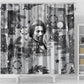 Frederick Douglass Christmas Shower Curtain Vintage Portrait Vintage Newspaper Collage Liberty Bell
