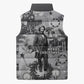 Frederick Douglass Christmas Sleeveless Puffer Jacket Vintage Portrait Vintage Newspaper Collage Liberty Bell
