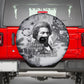 Frederick Douglass Christmas Spare Tire Cover Vintage Portrait Vintage Newspaper Collage Liberty Bell