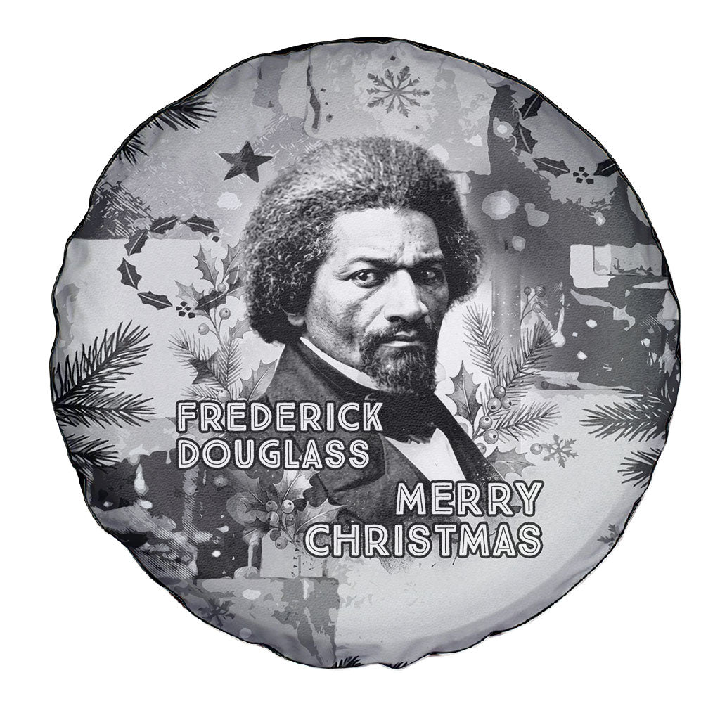 Frederick Douglass Christmas Spare Tire Cover Vintage Portrait Vintage Newspaper Collage Liberty Bell