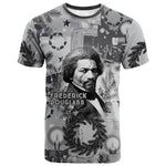 Frederick Douglass Christmas T shirt Vintage Portrait Vintage Newspaper Collage Liberty Bell