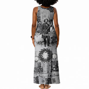 Frederick Douglass Christmas Tank Maxi Dress Vintage Portrait Vintage Newspaper Collage Liberty Bell