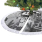 Frederick Douglass Christmas Tree Skirt Vintage Portrait Vintage Newspaper Collage Liberty Bell