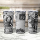 Frederick Douglass Christmas Tumbler Cup Vintage Portrait Vintage Newspaper Collage Liberty Bell