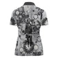 Frederick Douglass Christmas Women Polo Shirt Vintage Portrait Vintage Newspaper Collage Liberty Bell