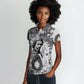 Frederick Douglass Christmas Women Polo Shirt Vintage Portrait Vintage Newspaper Collage Liberty Bell