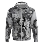 Frederick Douglass Christmas Zip Hoodie Vintage Portrait Vintage Newspaper Collage Liberty Bell