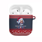 Frederick Douglass Christmas AirPods Case Power Concedes Nothing Quote Ugly Sweater Knitted Pattern
