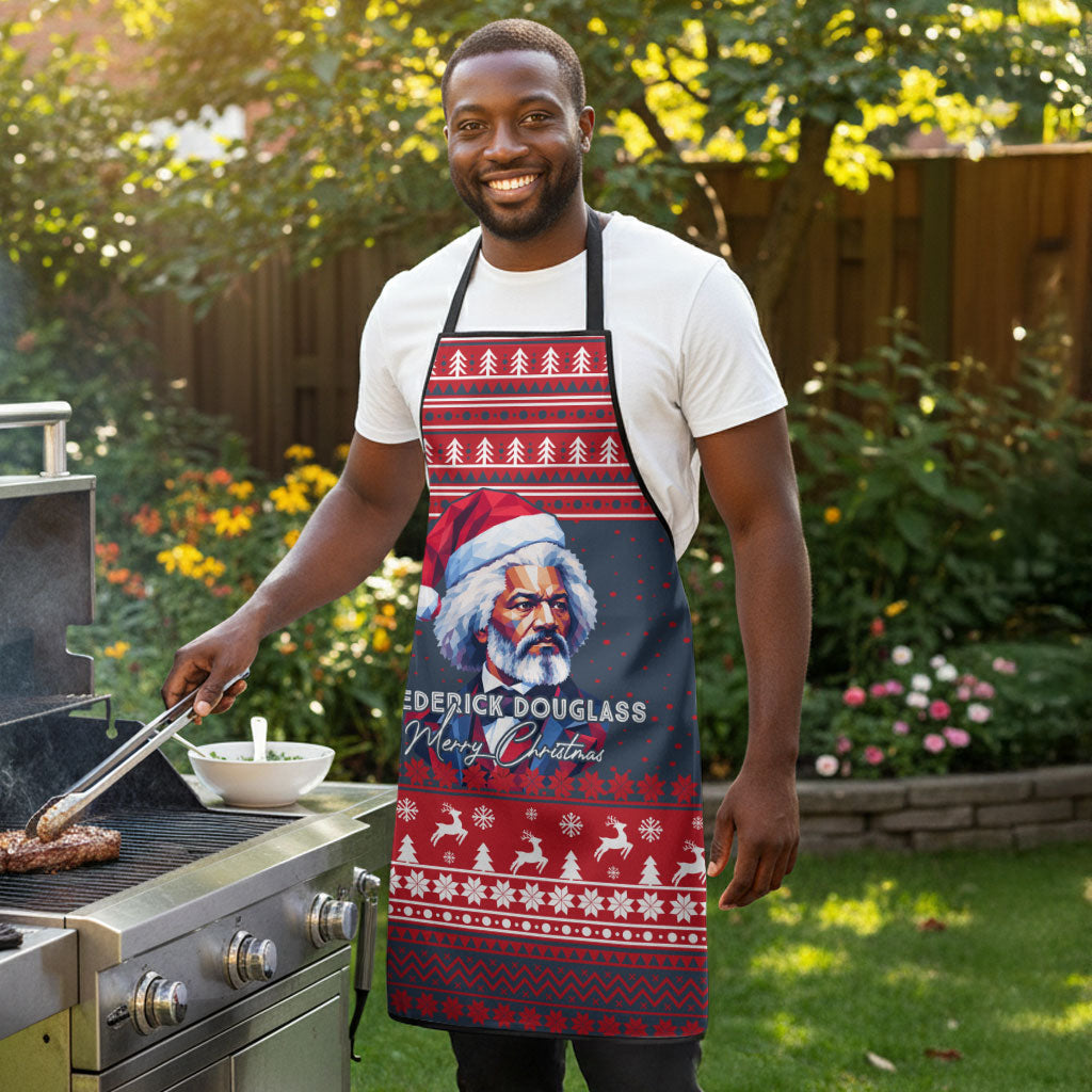 Frederick Douglass Christmas Apron Power Concedes Nothing Quote Ugly Sweater Knitted Pattern