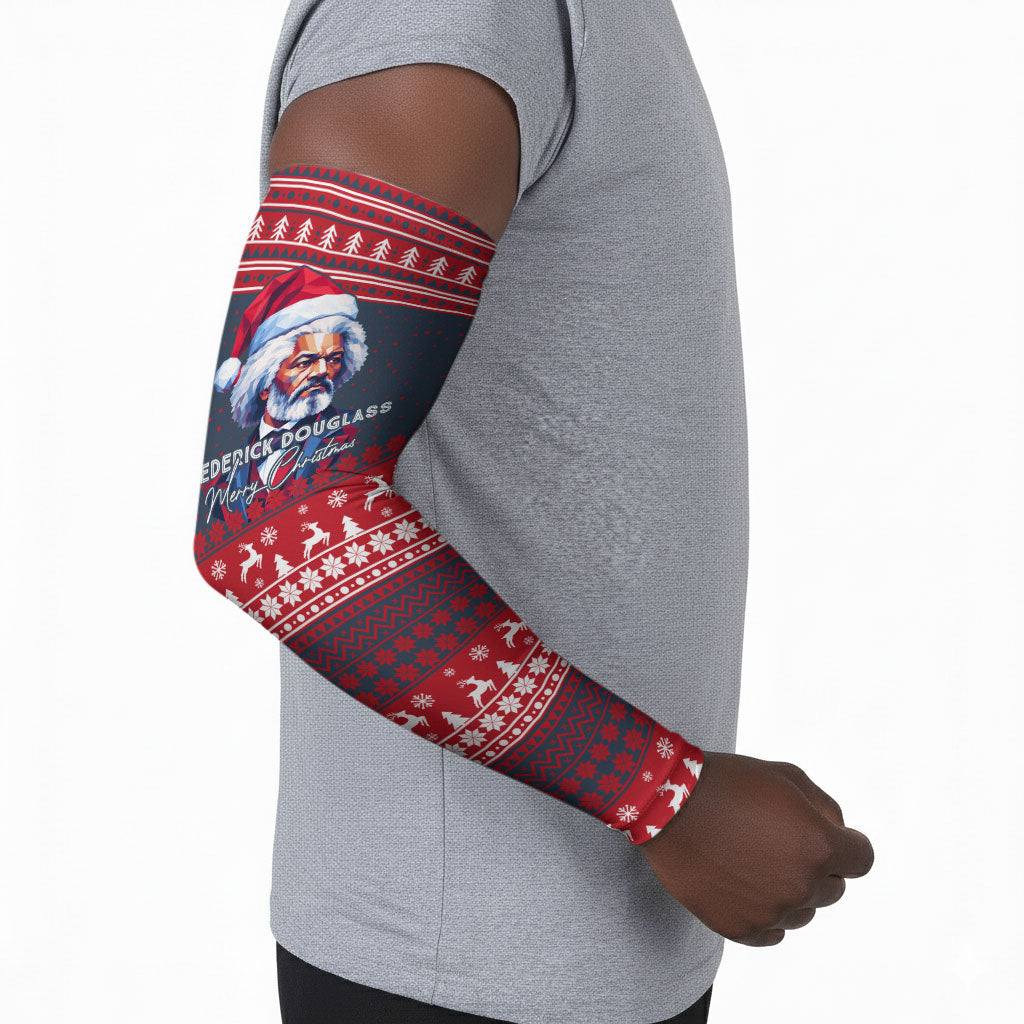 Frederick Douglass Christmas Arm Sleeves Power Concedes Nothing Quote Ugly Sweater Knitted Pattern