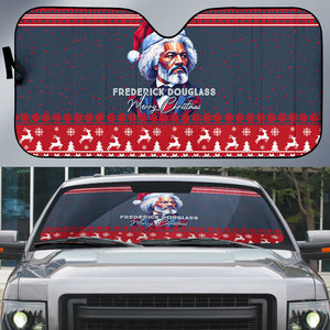 Frederick Douglass Christmas Auto Sun Shade Power Concedes Nothing Quote Ugly Sweater Knitted Pattern