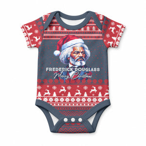 Frederick Douglass Christmas Baby Onesie Power Concedes Nothing Quote Ugly Sweater Knitted Pattern