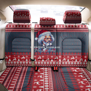 Frederick Douglass Christmas Back Car Seat Cover Power Concedes Nothing Quote Ugly Sweater Knitted Pattern