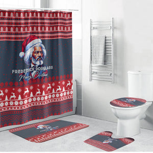 Frederick Douglass Christmas Bathroom Set Power Concedes Nothing Quote Ugly Sweater Knitted Pattern