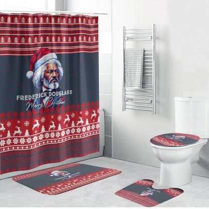 Frederick Douglass Christmas Bathroom Set Power Concedes Nothing Quote Ugly Sweater Knitted Pattern