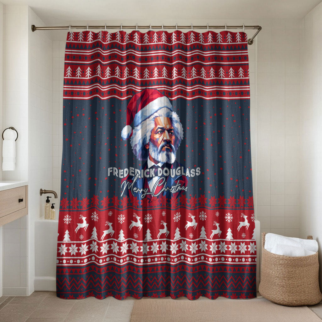 Frederick Douglass Christmas Bathroom Set Power Concedes Nothing Quote Ugly Sweater Knitted Pattern