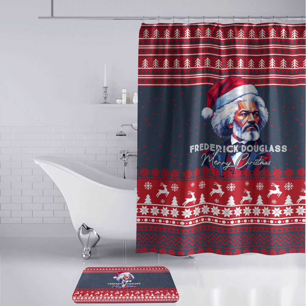 Frederick Douglass Christmas Bathroom Set Power Concedes Nothing Quote Ugly Sweater Knitted Pattern