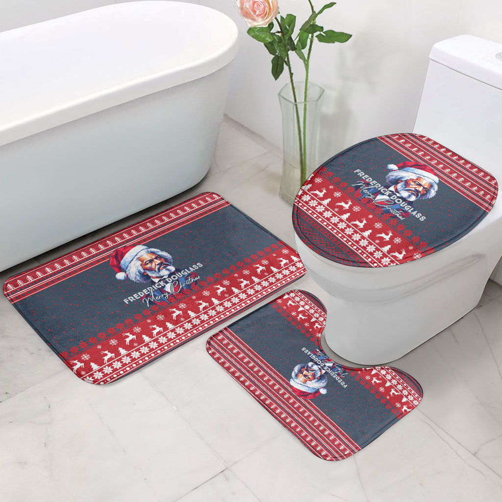 Frederick Douglass Christmas Bathroom Set Power Concedes Nothing Quote Ugly Sweater Knitted Pattern