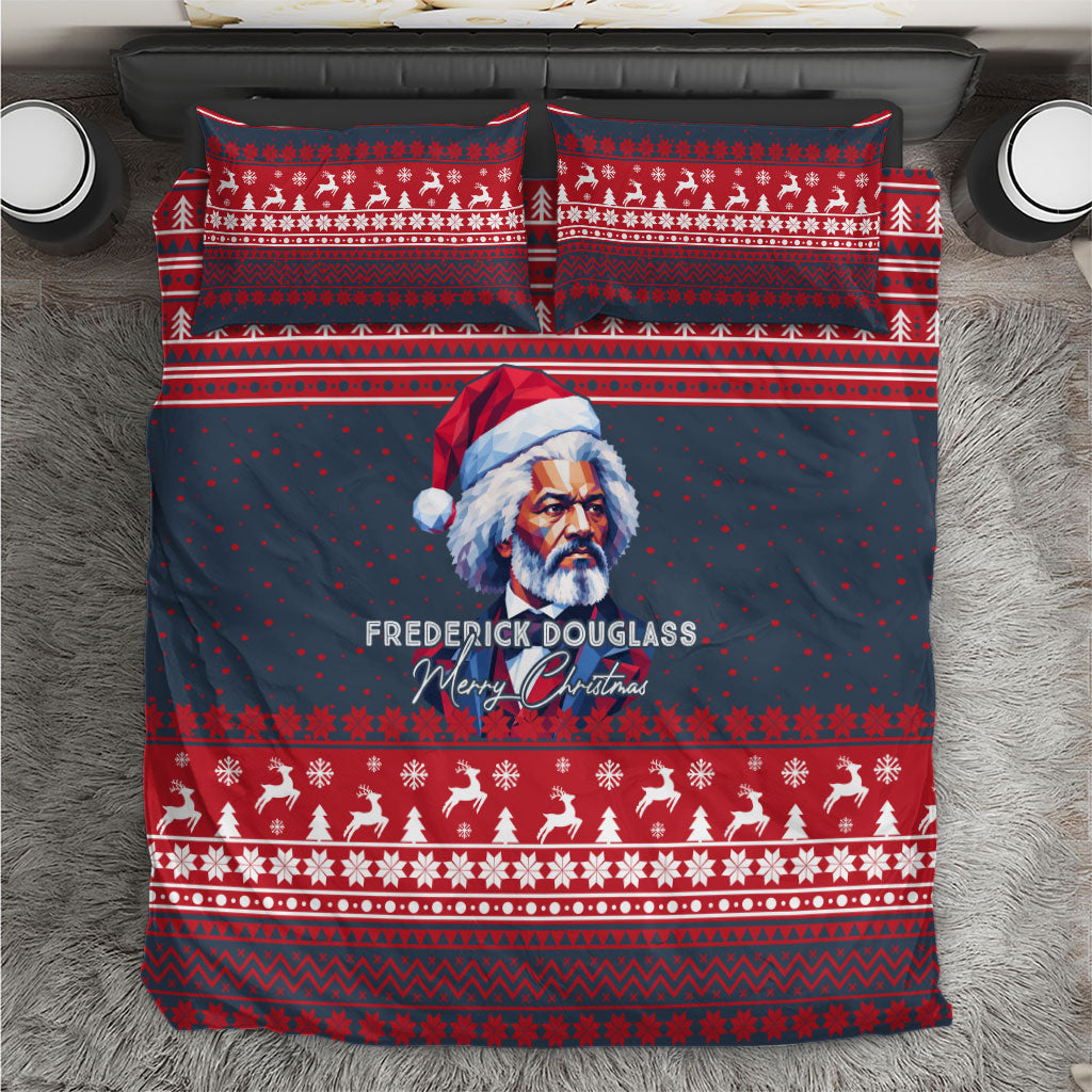 Frederick Douglass Christmas Bedding Set Power Concedes Nothing Quote Ugly Sweater Knitted Pattern
