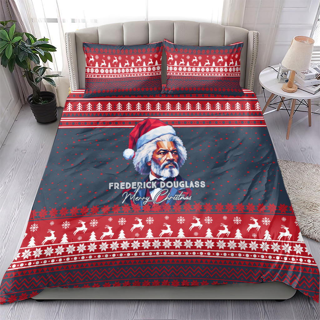 Frederick Douglass Christmas Bedding Set Power Concedes Nothing Quote Ugly Sweater Knitted Pattern