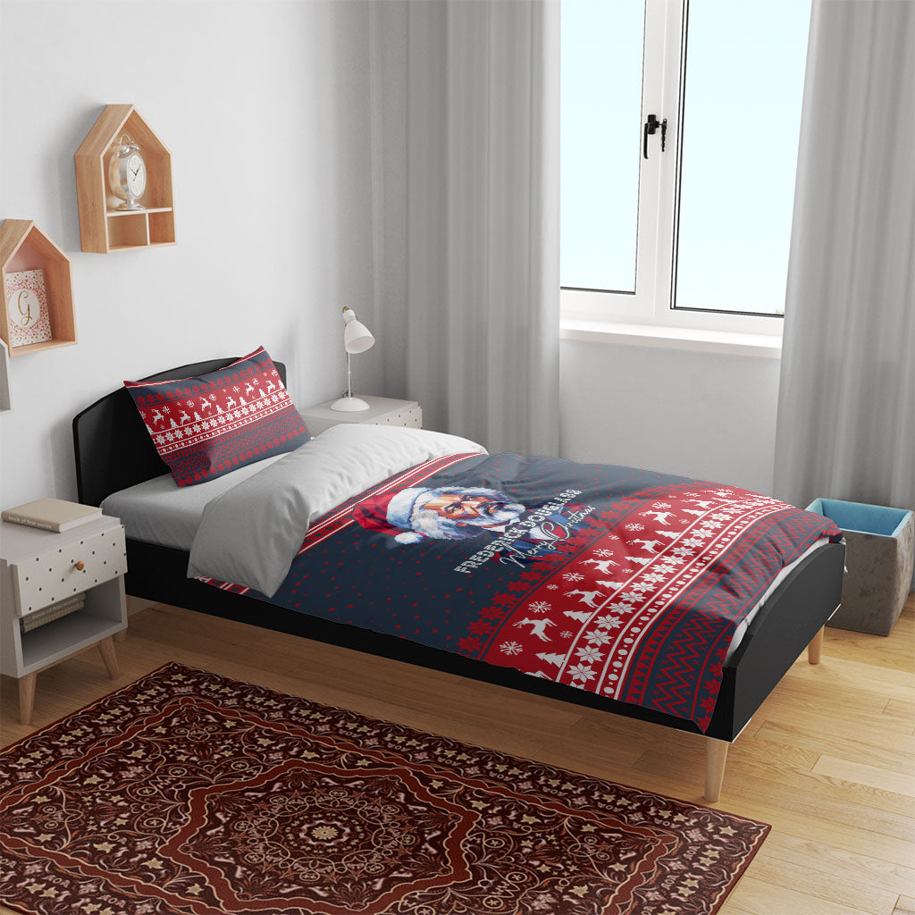 Frederick Douglass Christmas Bedding Set Power Concedes Nothing Quote Ugly Sweater Knitted Pattern