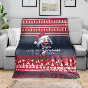 Frederick Douglass Christmas Blanket Power Concedes Nothing Quote Ugly Sweater Knitted Pattern