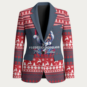 Frederick Douglass Christmas Blazer Power Concedes Nothing Quote Ugly Sweater Knitted Pattern