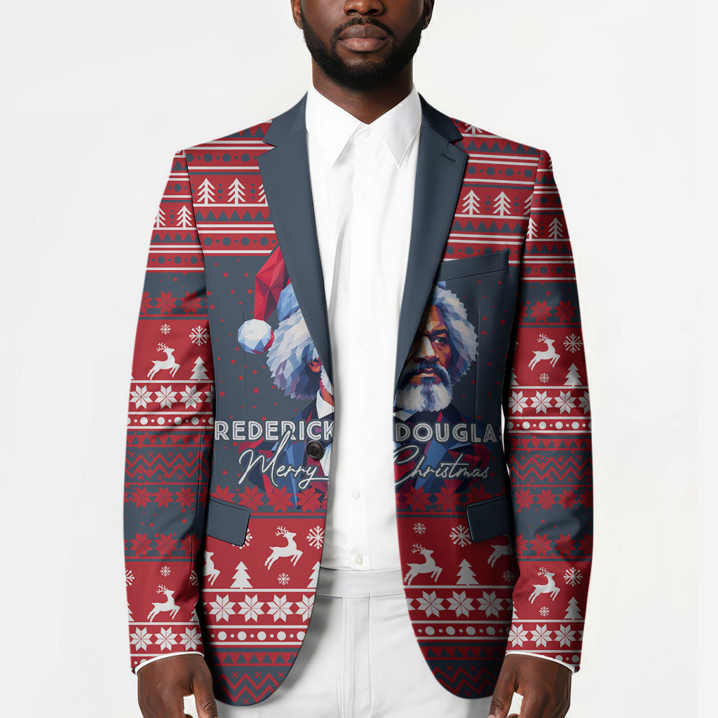 Frederick Douglass Christmas Blazer Power Concedes Nothing Quote Ugly Sweater Knitted Pattern
