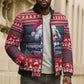 Frederick Douglass Christmas Bomber Puffer Jacket Power Concedes Nothing Quote Ugly Sweater Knitted Pattern