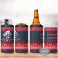 Frederick Douglass Christmas 4 in 1 Can Cooler Tumbler Power Concedes Nothing Quote Ugly Sweater Knitted Pattern