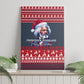 Frederick Douglass Christmas Canvas Wall Art Power Concedes Nothing Quote Ugly Sweater Knitted Pattern