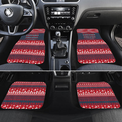 Frederick Douglass Christmas Car Mats Power Concedes Nothing Quote Ugly Sweater Knitted Pattern