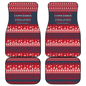 Frederick Douglass Christmas Car Mats Power Concedes Nothing Quote Ugly Sweater Knitted Pattern